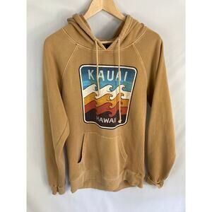 Lone Rock Clothing Kauai Hawaii Mens Hoodie Brown Size Small